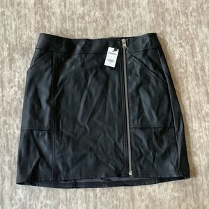 NWT Express Faux Leather Mini Skirt with Zipper